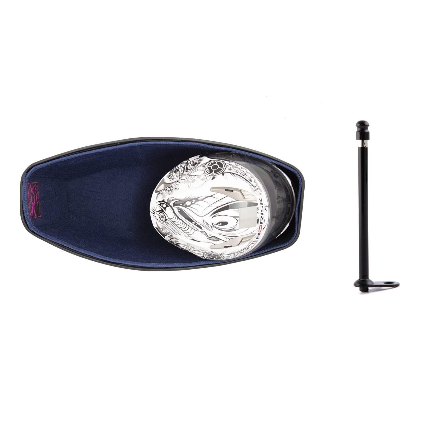 Forro de Baú Azul para Honda PCX DLX 19/20 com Antena Rosa - Proteção e Estilo!