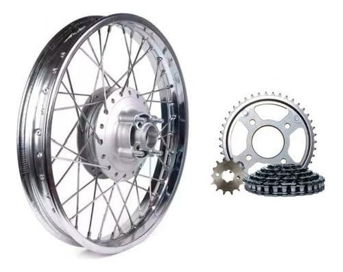 Roda Traseira Fan 125 (09-18) Raio 4mm: Performance e Estilo para Sua Moto!