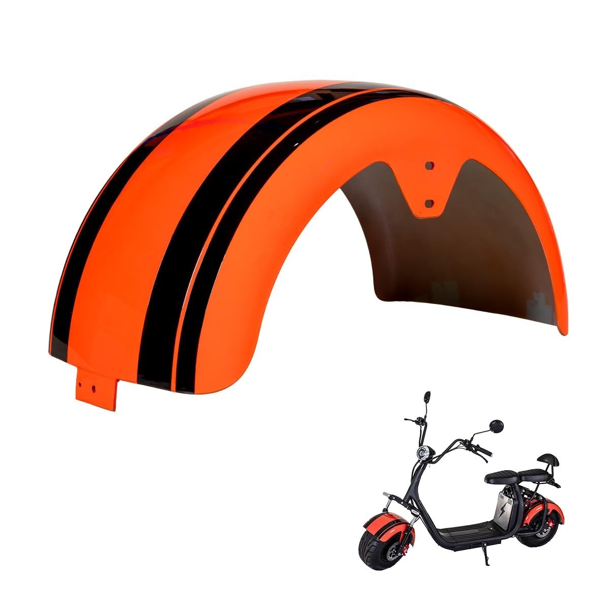 Paralama Traseiro Wehawk Personalizado para X7/X8 - Estilo Laranja/Preto e Proteção Superior
