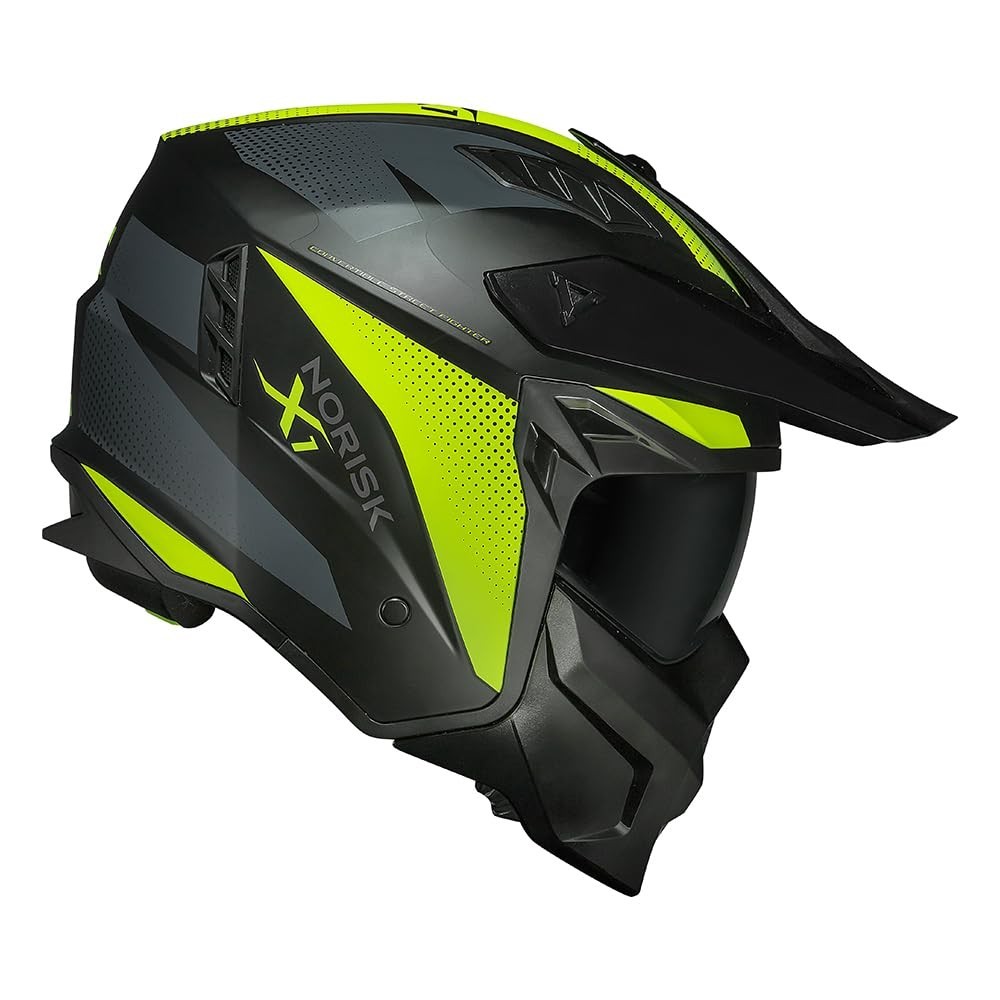 Capacete Norisk Darth II X1 Amarelo Fosco: Estilo e Segurança para Sua Pilotagem
