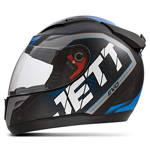 Capacete Fechado Pro Tork Jett Evo Line Fosco Azul - Segurança e Estilo para Sua Pilotagem