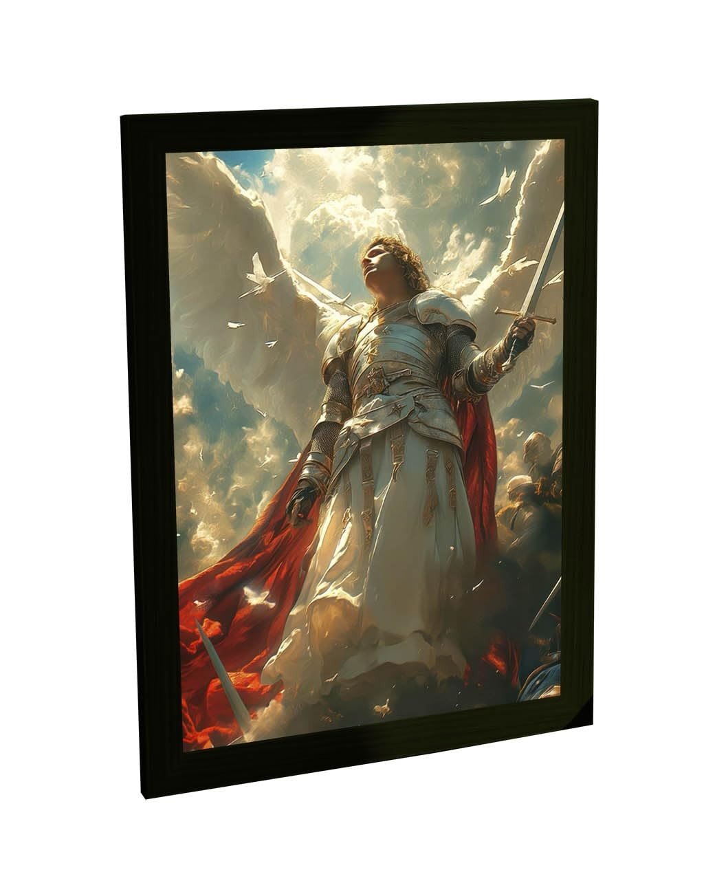 Quadro Decorativo São Miguel Arcanjo - Proteção e Estilo para seu Lar
