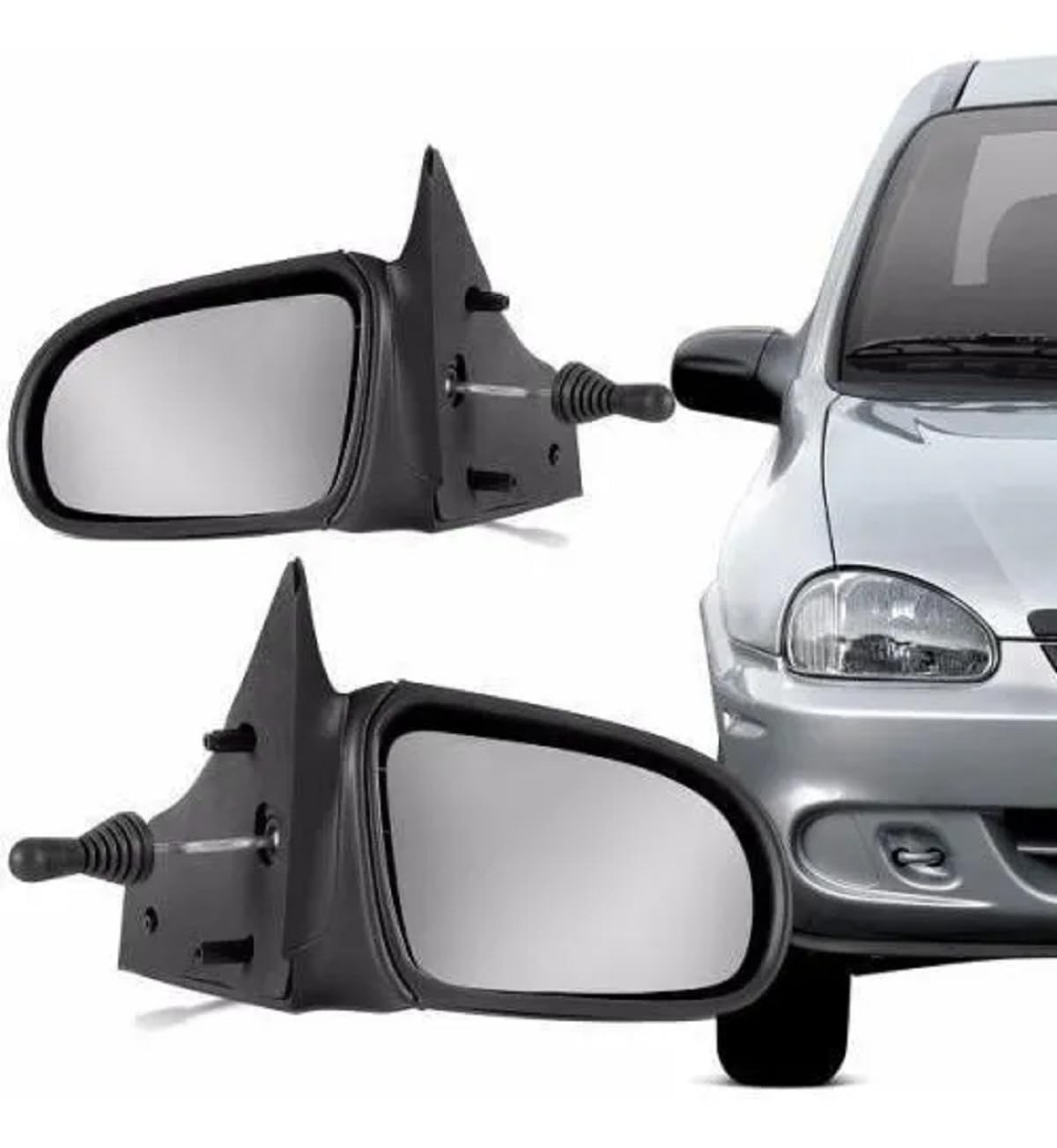 Par de Retrovisores Corsa 94-12 Classic com Controle Manual - Visibilidade e Estilo
