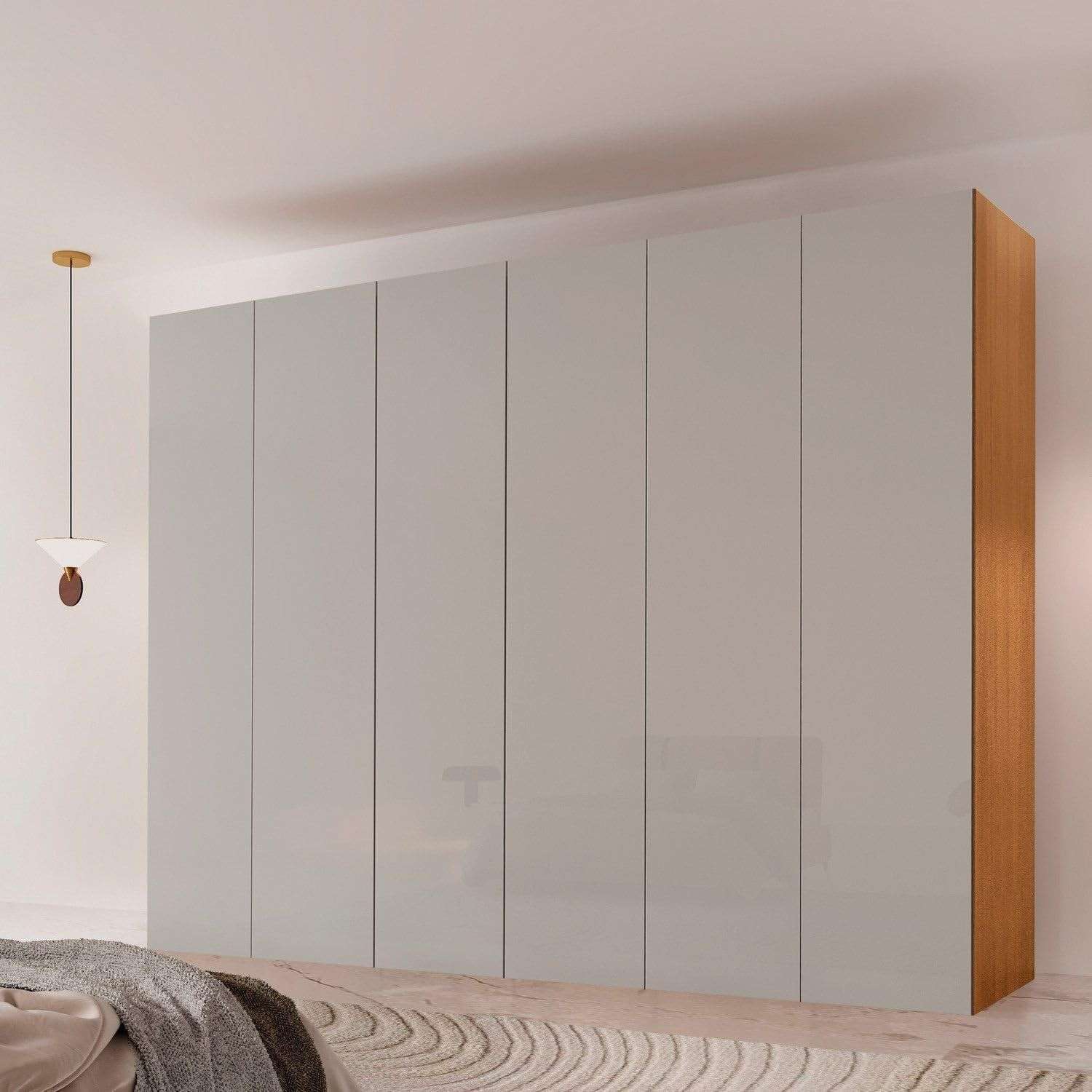 Guarda-Roupa Casal 6 Portas 6 Gavetas Vision Naturalle/Off White | Organize seu Quarto com Estilo
