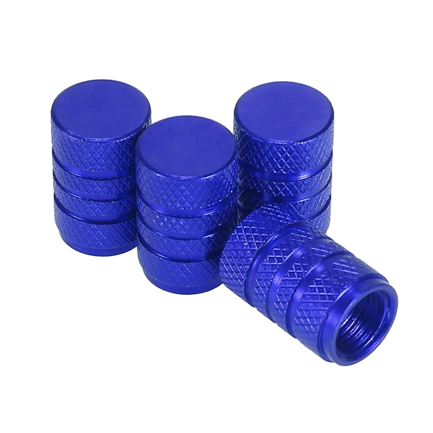 Tampas de Válvula de Pneu Alumínio Azul 4 Peças - Proteção e Estilo para Seu Veículo