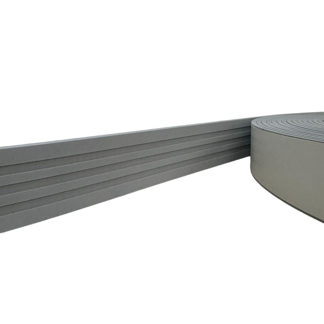 Moldura Rodameio Eva Autocolante Lua 5cm x 5mm 5 Metros Cinza - Decore com Estilo e Facilidade