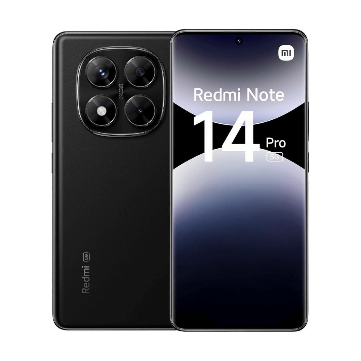 Xiaomi Redmi Note 14 Pro 5G: Potência e Estilo em Midnight Black | 8GB RAM | 256GB ROM | NFC