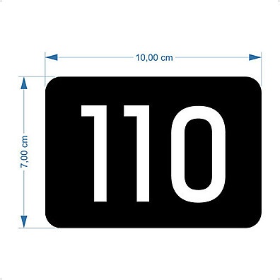 Placa de Acrílico com 3 Números para Portas: Prática e Estilosa