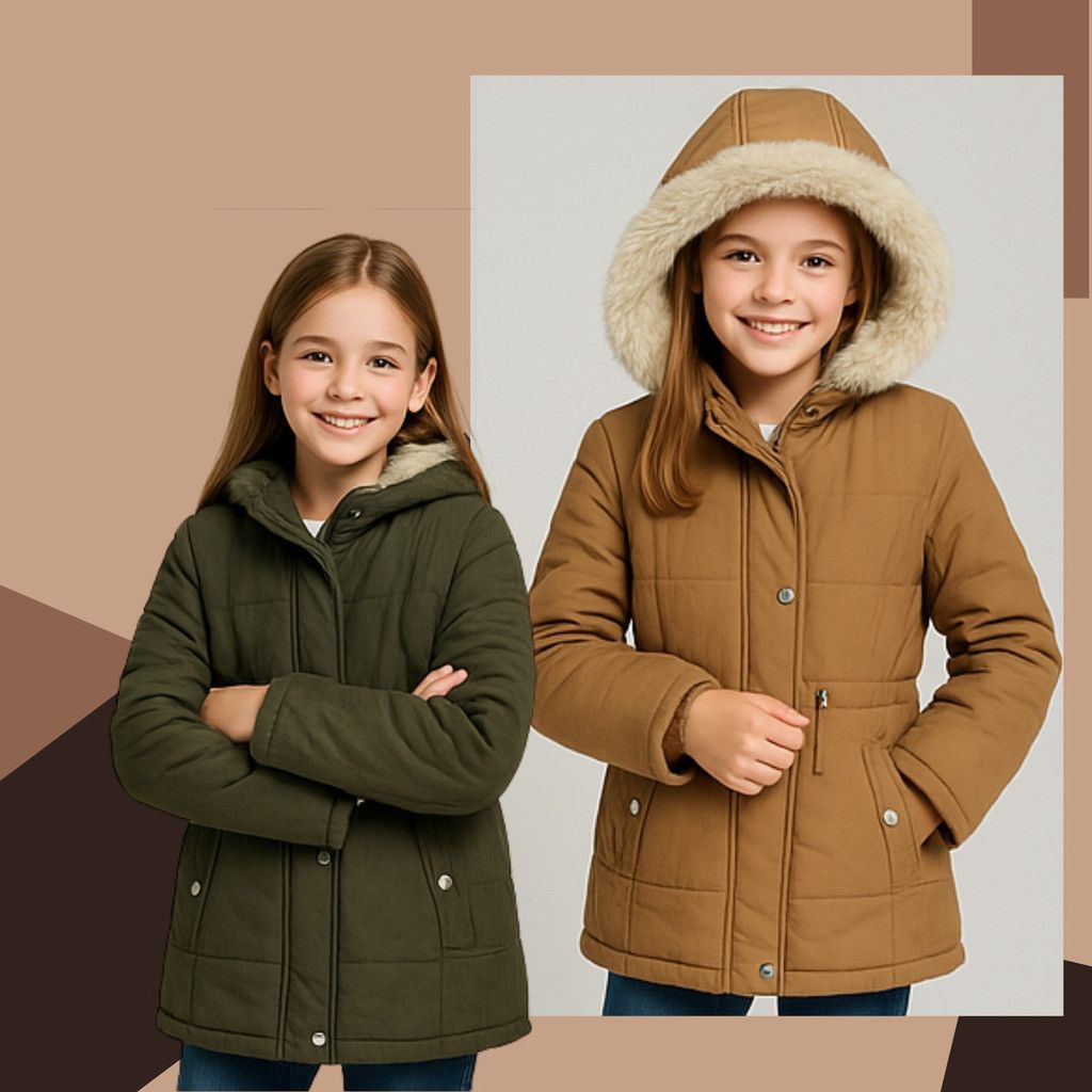 Jaqueta Parka Infantil Feminina – Quentinha e Estilosa