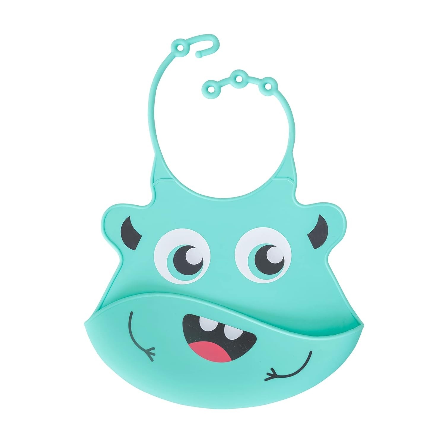 Babador de Silicone Papi Monstrinhos Baby com Bolso – Proteção Moderna e Estilosa para Refeições