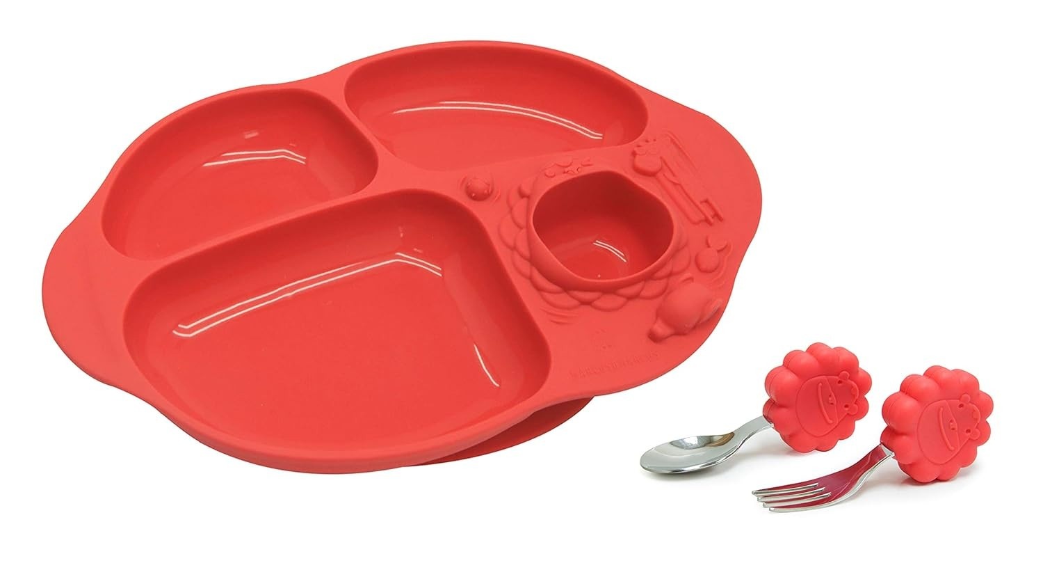 Kit Alimentação Infantil com 4 Divisórias Leão Marcus e Marcus - Estimule a Aventura Gastronômica!