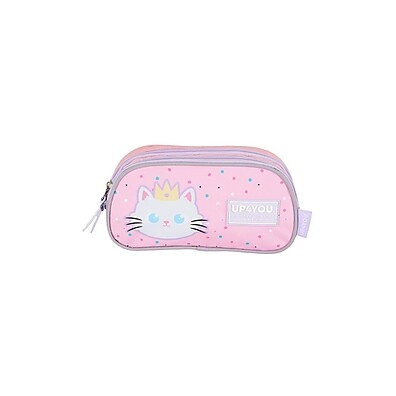 Estojo Duplo Cat Queen Up4you: Organização com Estilo 😻