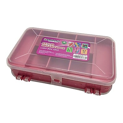 Estojo Organizador de Pesca Rosa: Lady Box 3202