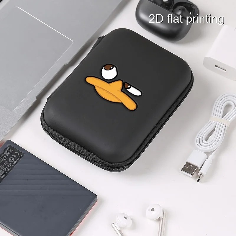 Estojo Organizador Fofo de Pato para Fones e Cabos