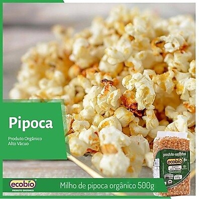 Milho de Pipoca Orgânico Ecobio 1kg: Sabor Natural e Saúde em Cada Estouro!