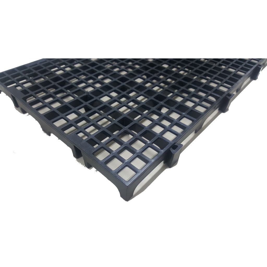 Estrado Plástico Preto 50x25x2,5cm - Pallet Resistente e Modular
