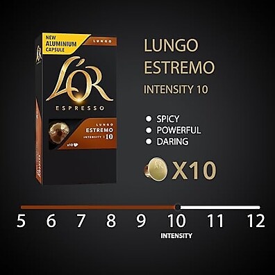 Café LOR Estremo Cápsulas: Intensidade Pura (10 un)