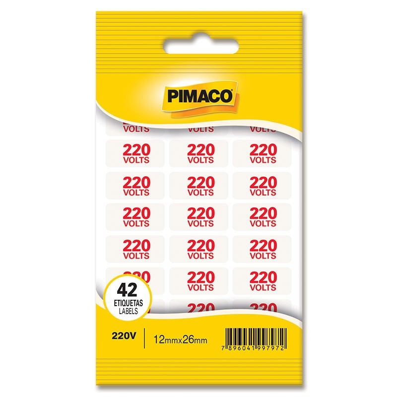 Etiqueta 220V Pimaco: Sinalize com Segurança!