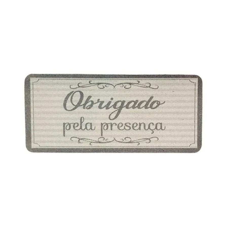 Etiqueta Adesiva Obrigado Pela Presença Clássica – Elegância em 100 Unidades