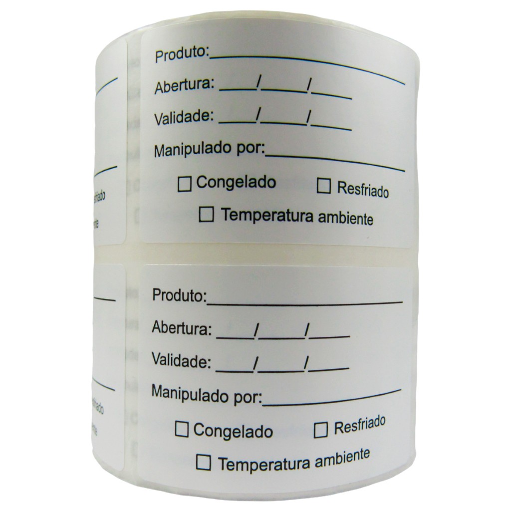 Etiqueta Validade 60x40mm: Controle e Segurança Alimentar