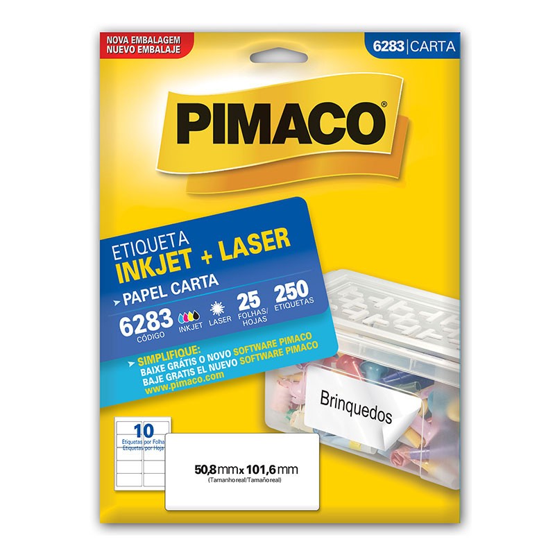 Etiquetas Pimaco Carta 6283: Organize-se com Qualidade!
