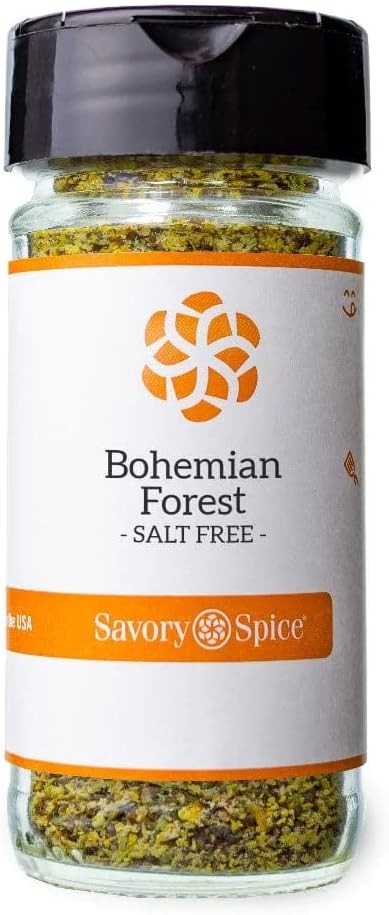 Savory Spice Bohemian Forest, Salt-Free | European Style Mustard & Herb Seasoning Rub for Roasting Meats & Vegetables (Medium Jar - Net: 2.05 oz)