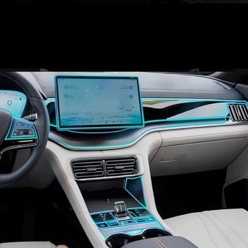 Película Protetora TPU para Central Multimídia BYD Song Plus DMI EV 2021-2024 | Interior Impecável
