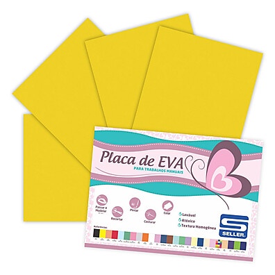 EVA Amarelo 40x60cm: 10 Folhas para Criar!