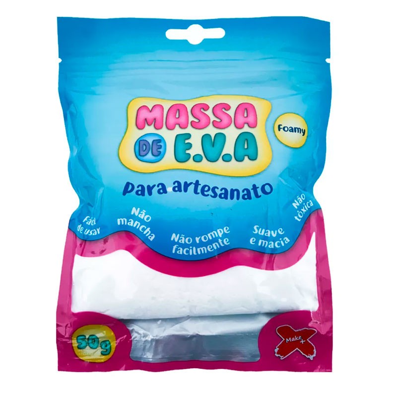 EVA Foamy 50g Branco: Crie Artesanato Incrível!