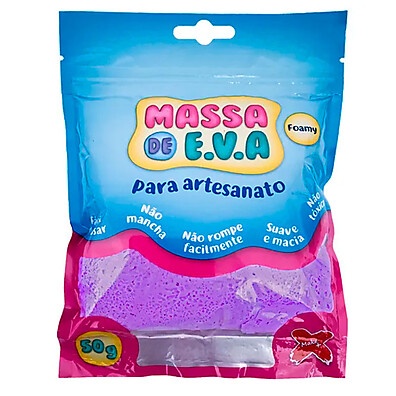 EVA Foamy 50g Roxo: Crie Artesanato Incrível!