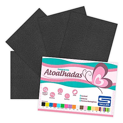 EVA Preto 40x60cm: 5 Folhas para Artesanato!
