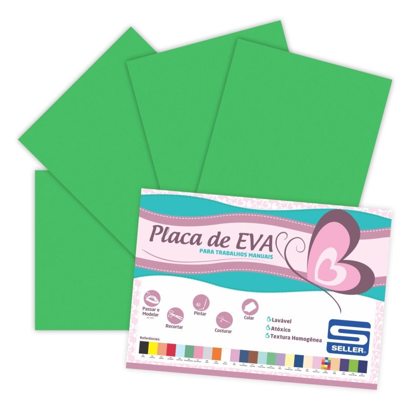 EVA Verde Limão 40x60cm: 10 Folhas para Criar!