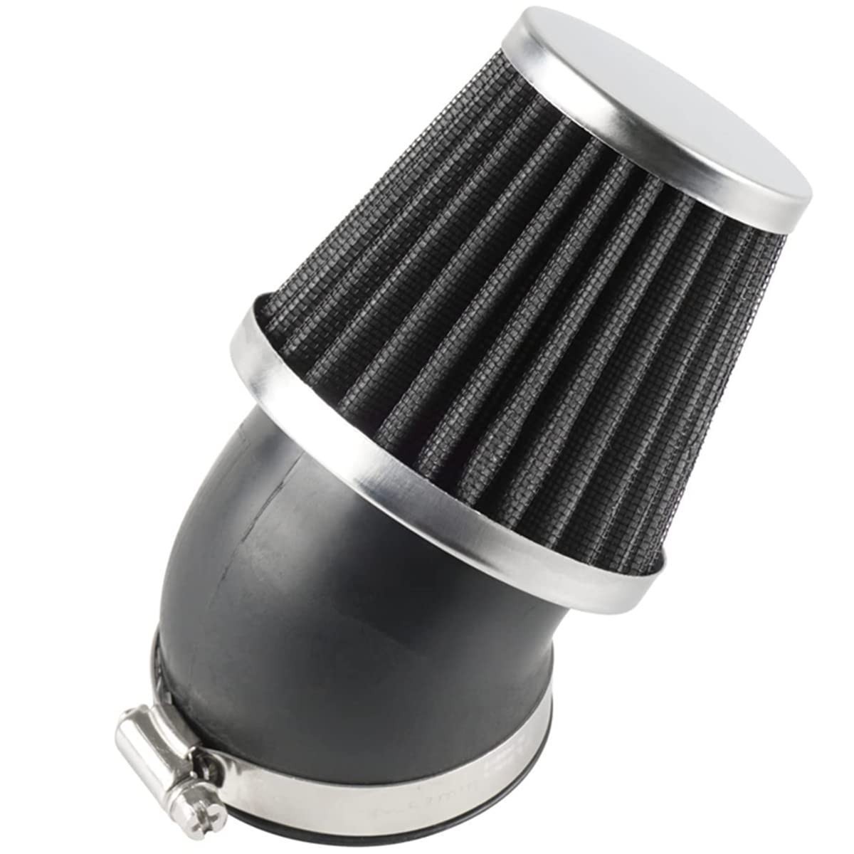 Filtro de Ar Universal Evermotor 45mm 46mm 47mm Curva 45° - Potência e Proteção para sua Moto!