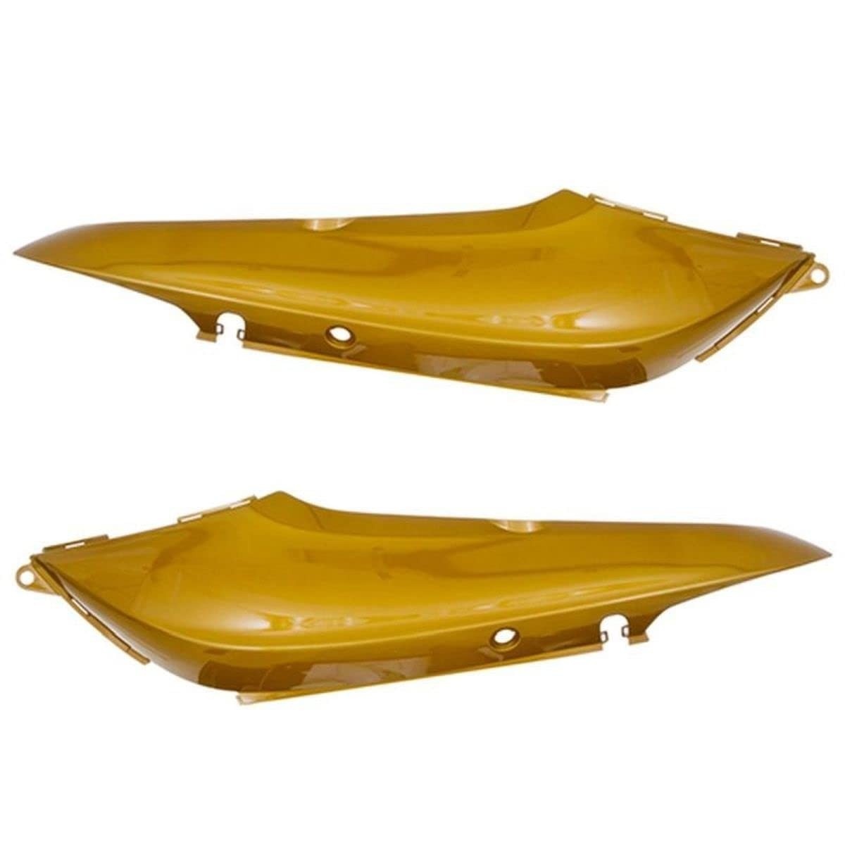 Tampa Lateral Biz 125 EX 2011 Amarelo Metálico - Qualidade Original e Acabamento Perfeito!