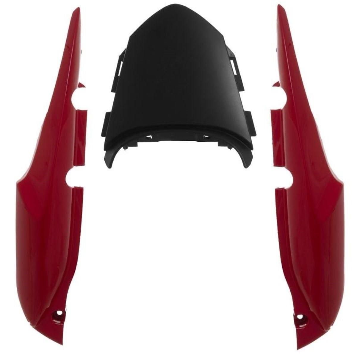 Rabeta Completa Vermelha para Honda Titan 150 EX 2010: Kit 3 Peças Premium