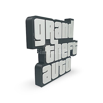 Placa GTA para Quarto Gamer – Decoração Exclusiva