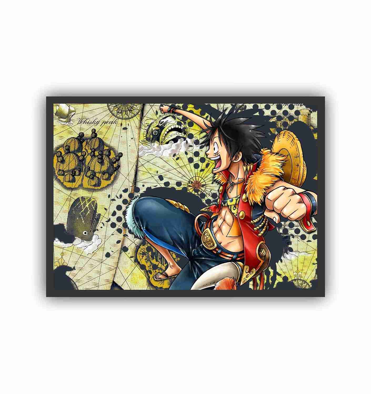 Quadro Decorativo Anime 6912 - Design Exclusivo 45x33cm | Moldura em Madeira com Impressão HD