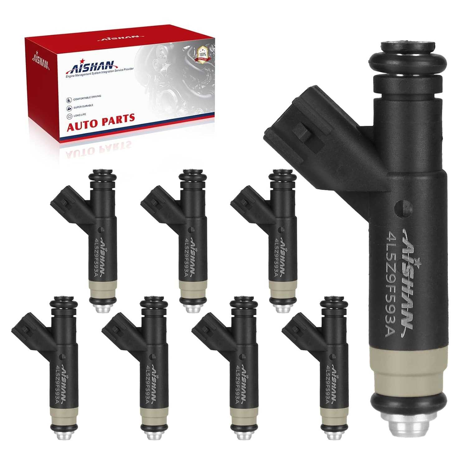 Kit 8 Injetores de Combustível 4 Furos para Ford Explorer, F-150, E-150, E-250 e Mercury Mountaineer V8 4.6L (2004-2008) - FJ867