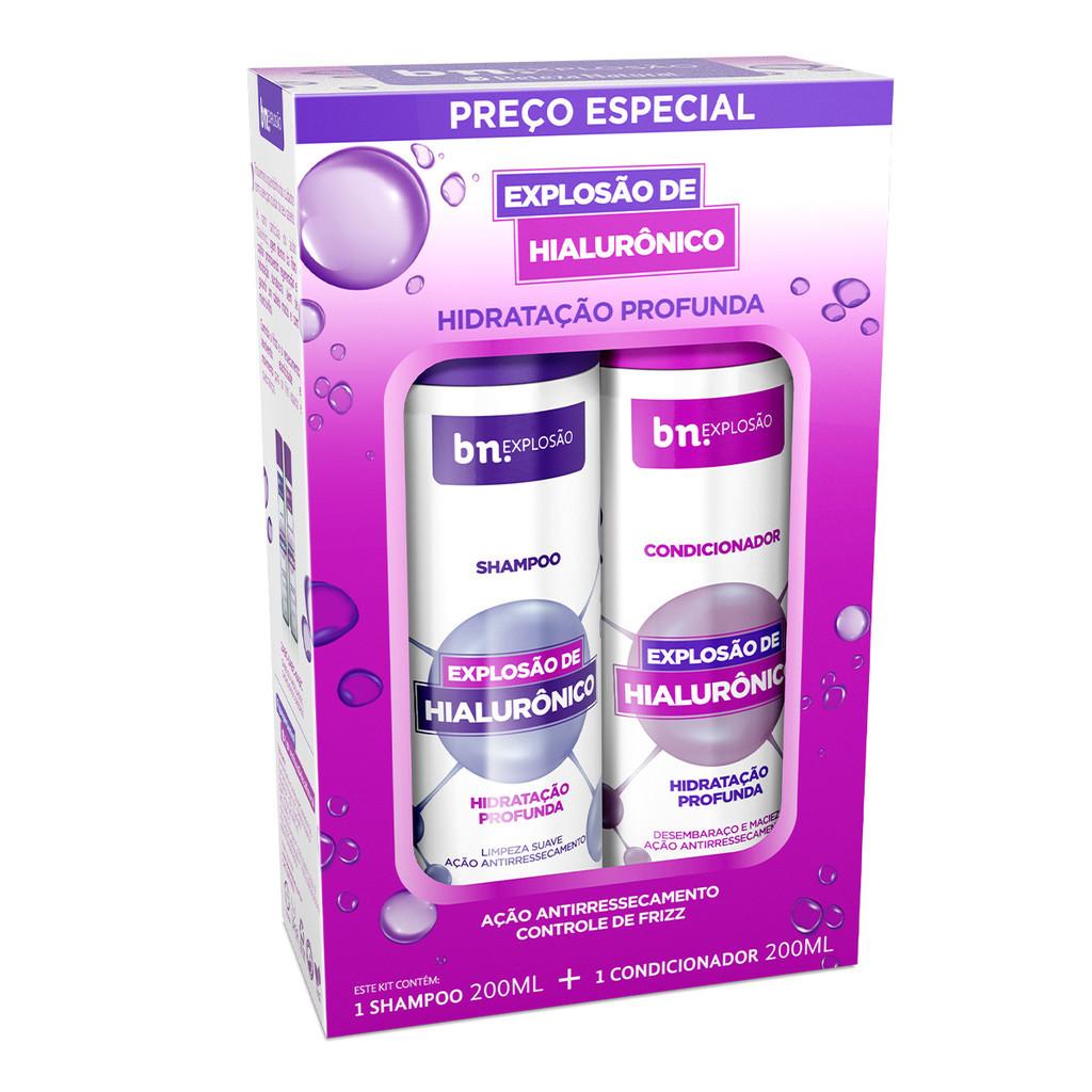 Explosão de Hidratação: Kit Shampoo + Condicionador Hialurônico