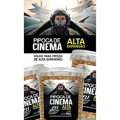 Pipoca de Cinema: 900g de Pura Explosão!