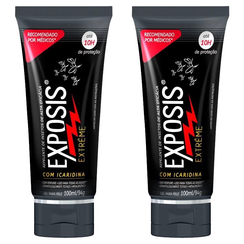 Exposis Extreme Gel: Kit com 2 Repelentes 100ml