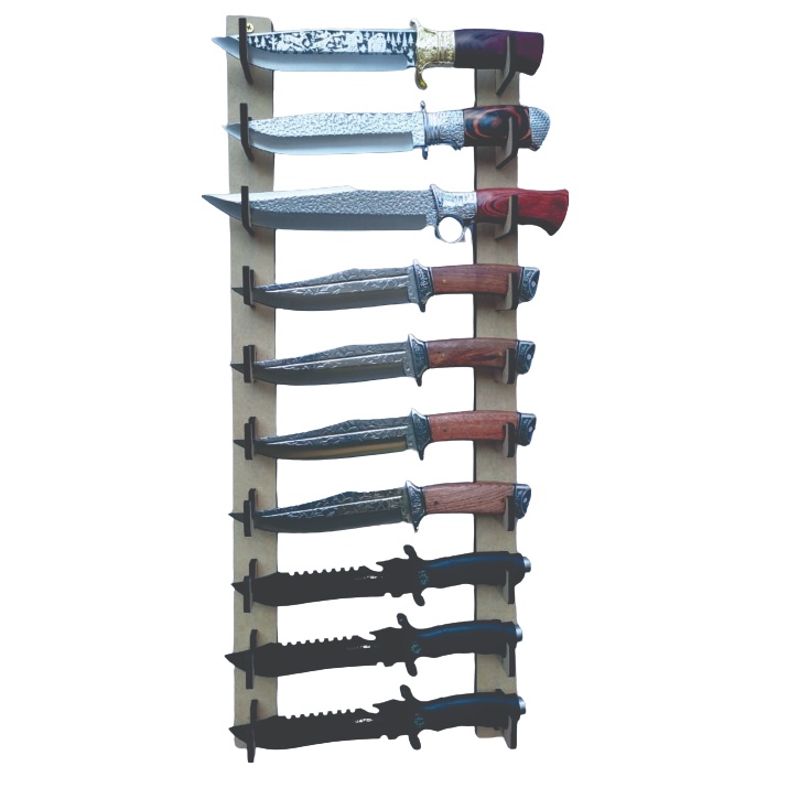 Expositor para 10 Facas em MDF 6mm – Organização e Estilo para sua Cozinha