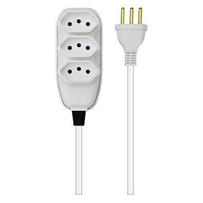 Extensão Elétrica Ilumi 3 Tomadas com Terra 3m - Segurança e Conveniência