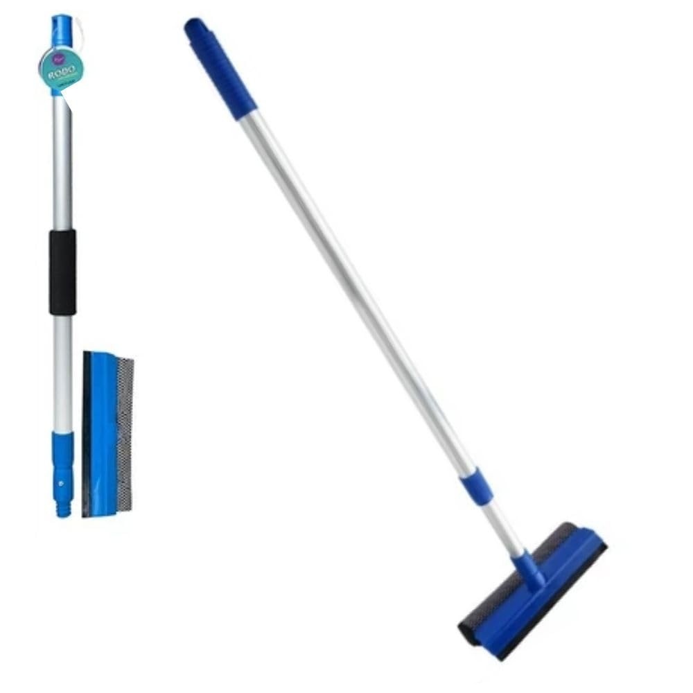 Rodinho Limpeza com Cabo Extensível - Esfregão Multiuso para Vidros, Box e Azulejos