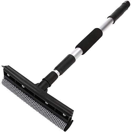 Rodo Limpeza de Vidros Extensível com Estrutura Reforçada - Lava Janela Dobrável e Ergonômico
