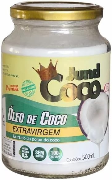 Óleo De Coco Extra Virgem 500ml 100% Natural