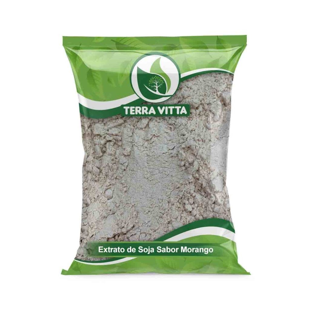 Extrato de Soja Morango 1Kg: Proteína e Sabor!
