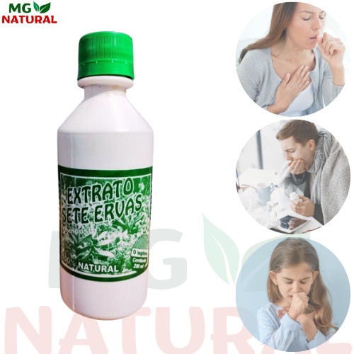 Extrato Sete Ervas: 3x 250ml Naturais!