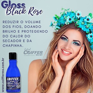 Gloss Black Rose Coiffer 80ml: Hidratação e Brilho Extremos