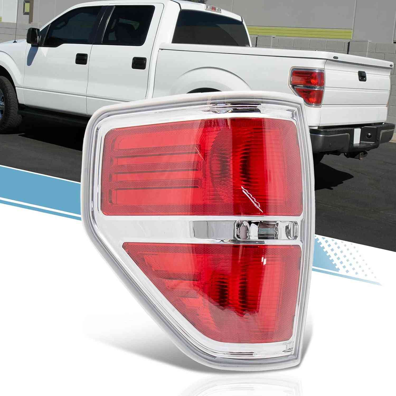 Lanterna Traseira Esquerda Ford F-150 2009-2014 VPIMOZO - Carcaça Cromada